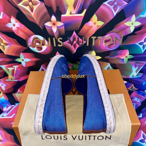 🥿🥿🥿Authentic Louis Vuitton Denim Espadrilles - Picture 6 of 9